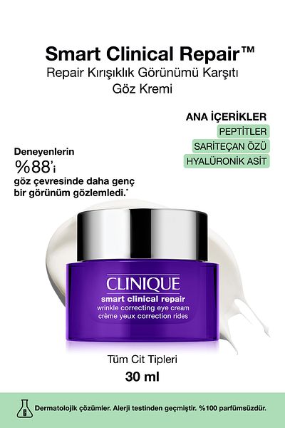 Clinique Smart Clinical Repair ™   Eye Cream - 30ml Anti-Wrinkle with Hyaluronic Acid