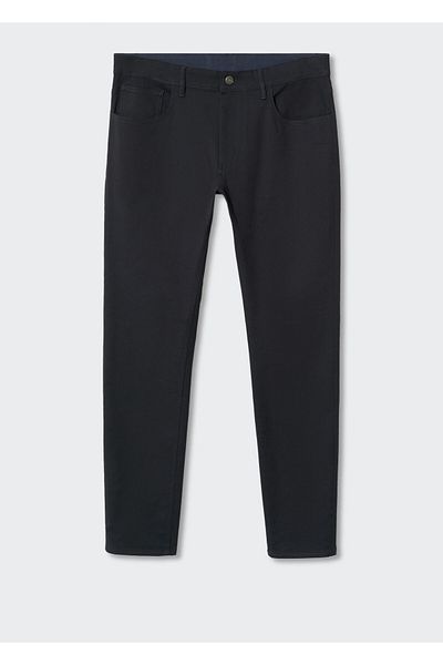 MANGO Man Pantaloni Serj cu aspect slim denim