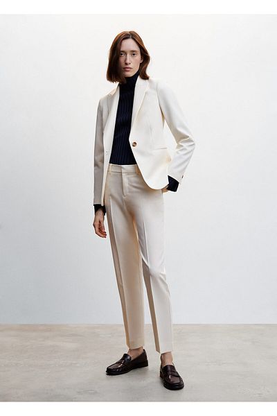 MANGO Woman Natural Women's Trousers47050033