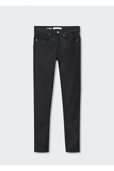 MANGO Woman Skinny Push-up Waxed Jeans