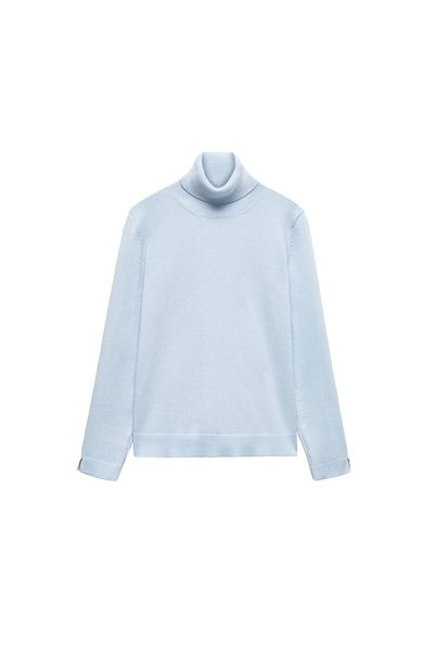 MANGO Woman Pulover albastru cer pentru fete -67181505