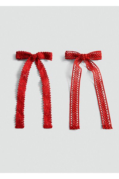 MANGO Red Women's Headband 77940251