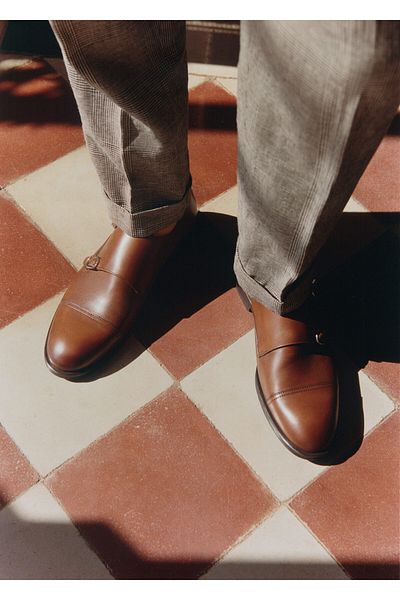 MANGO Man Męskie skórzane buty klasyczne -57000955