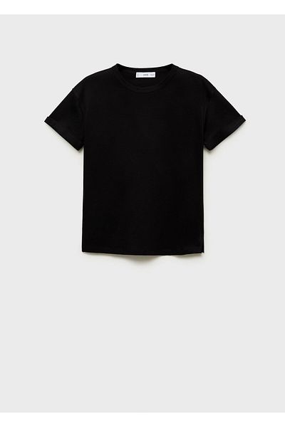 MANGO Woman Women's Black T-shirt67040674