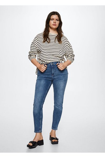 MANGO Woman Blue Women's Jeans 37010102