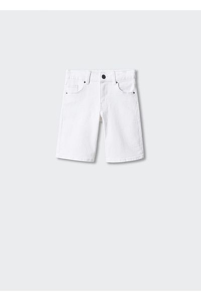 MANGO Kids Βαμβακερό τζιν σορτς