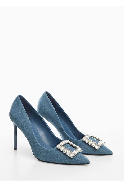 MANGO Klassische Damenschuhe in Denim-Farbe 67022529