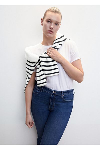 MANGO Woman Skinny Jean s vysokým pasem
