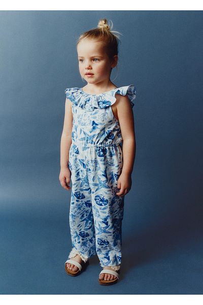 MANGO Blue Baby Girl Romper - 67026031