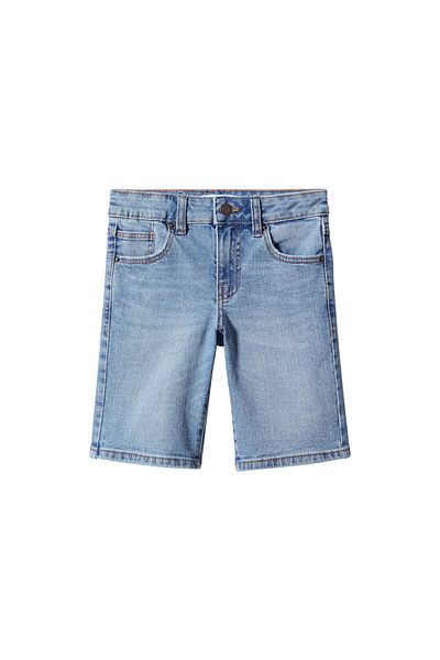 MANGO Kids Pantaloni scurți albaștri pentru copii
