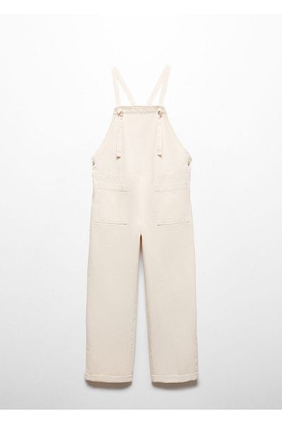 MANGO Women's Off White Jumpsuit -67140477