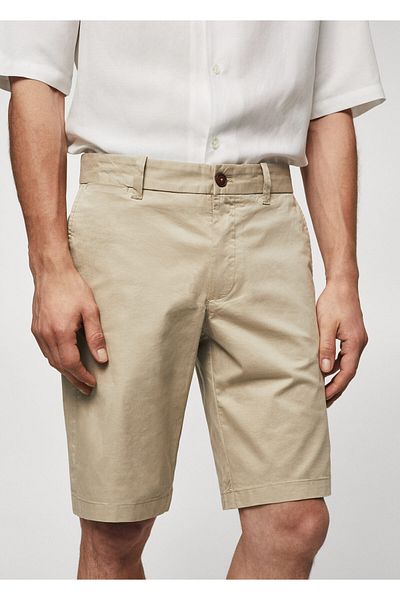 MANGO Man Chino-Bermudashorts