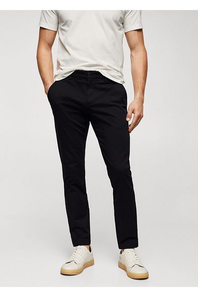 MANGO Men's Black Pants57040567