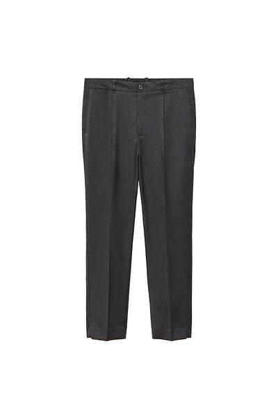 MANGO Men's Dark Gray Trousers 77085960