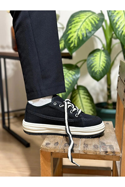 İNFİNİTE Siyah Kadın Sneaker Günlük Ayakkabı
