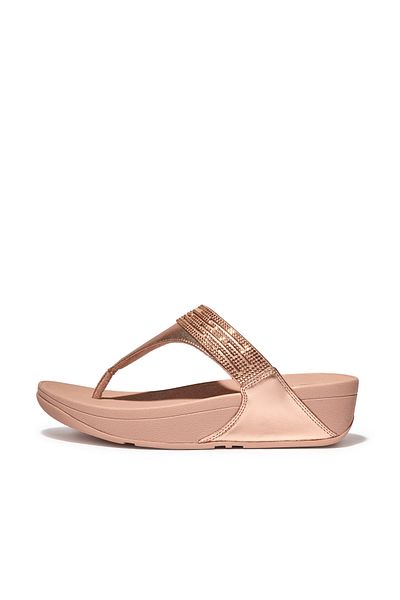Fitflop حذاء Lulu Lasercrystal Pişrar - أزرق وردي ذهبي