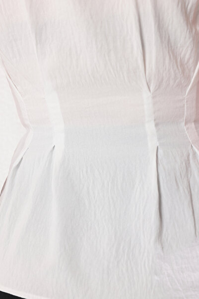 Trendyol Collection Πουκάμισο με στάμπα από λευκή πέτρα TWOSS25GO00158