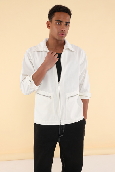 Trendyol Collection Unisex Regular Fit Gabardine Seasonal Jacket Tmnss25Ce00005