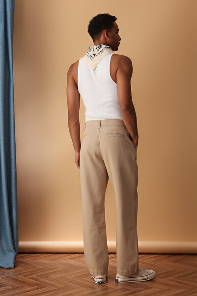 Trendyol Collection Bézs színű nadrág TMNSS25PL00025