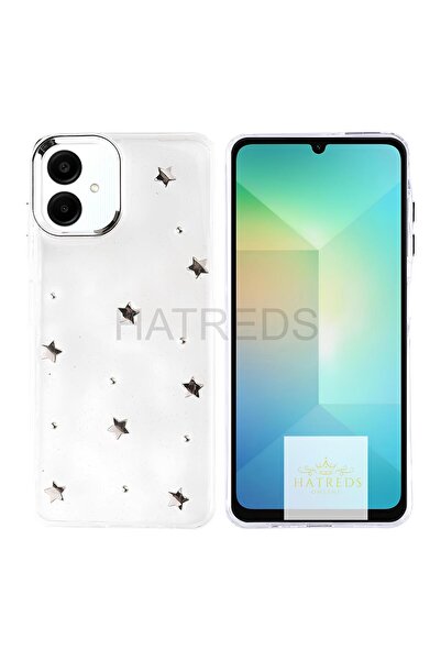 Hatreds Samsung Galaxy A06 Kılıf Kamera Koruma Çıkıntılı Metalik Çıkartma Fig...