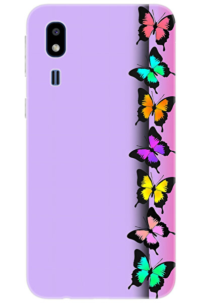 Ceppare Samsung Galaxy A2 Core (SM-A260F) Uyumlu Kılıf Desen Baskılı Silikon Kelebek STK:671 CP-Swdsi48