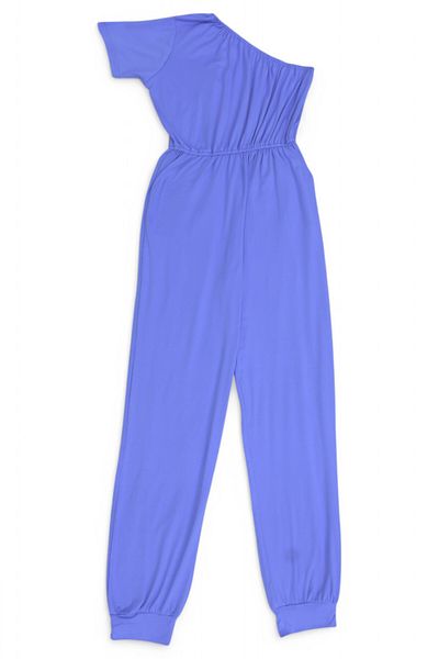 Lilo Co One-Shoulder Jumpsuit - Light Blue