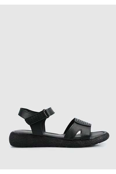 Eclipse Black Women's Flat Sandals