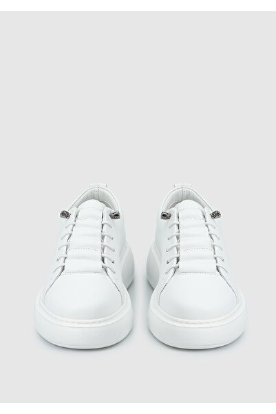Provoq Beyaz Deri Kadın Sneaker