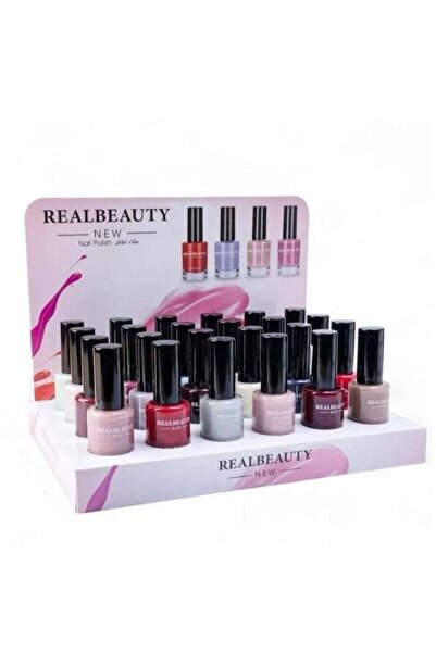 real beauty مجموعة طلاء أظافر، 24 لونًا متعدد الألوان