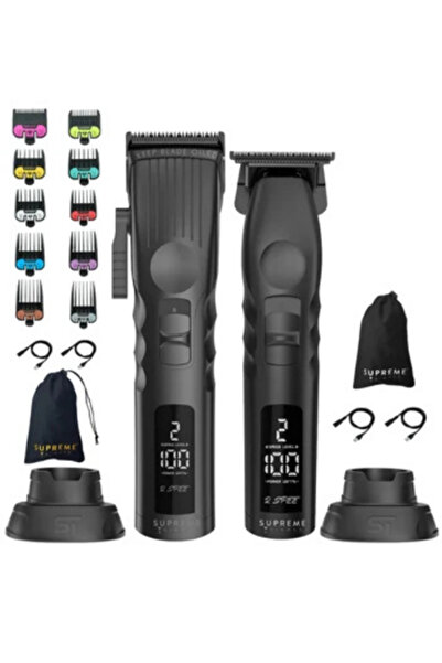 Supreme Trimmer Siyah 2spee Trimmer & Clipper | Lcd | Sessiz | Çıkarılabilir ...