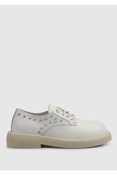 Provoq Екрю шкіряні жіночі туфлі - стильні та зручні