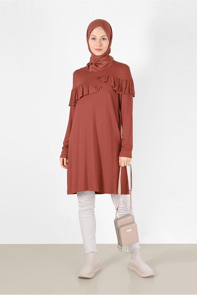Alvina Tunic with Rush Detail 41231