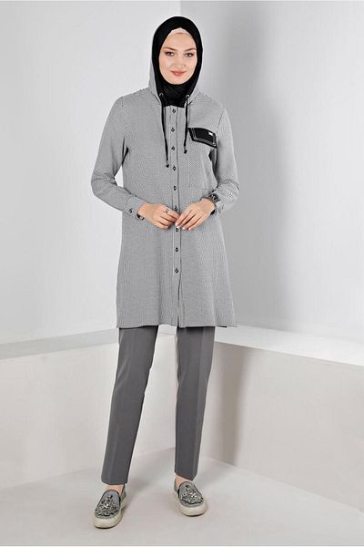 Alvina 70460 Model Classic Pipe Leg Trousers