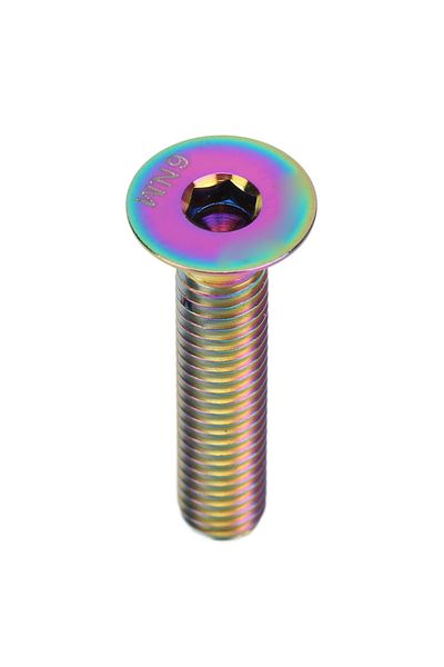 Choice 03 Bike Accessory Bike Stem RISK Headset Stem Top Fixing M6x30mm Bike Stem Screw Titanium Alloy for