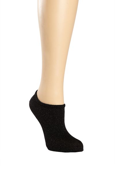 SUWEN Chic Lurex Sneaker Socks