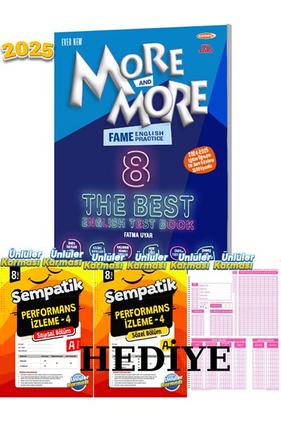 Kurmay Yayınları Kurmay Elt More and More 8. Class Fame the Best English Test Book