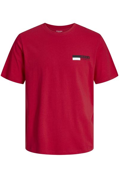 Jack & Jones Tricou JACK &JONES Corp Logo Small Print - 12233999-True Red SP