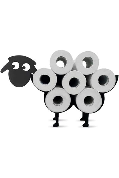 Arabest Metal Toilet Paper Roll Holder Storage,Love Sheep Bathroom Kitchen Vanity Decorative Wall Art