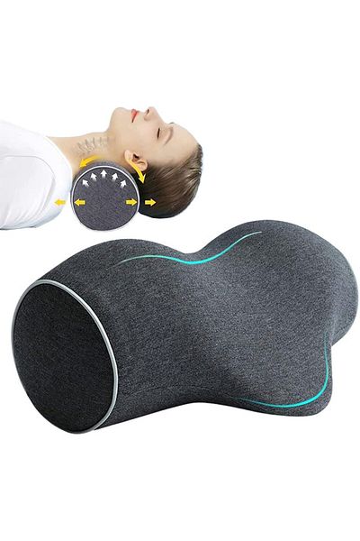 fulina Ergonomic Neck Pillow,High-density Slow Rebound Memory Foam,for Cervical Support & Neck Pain Relief