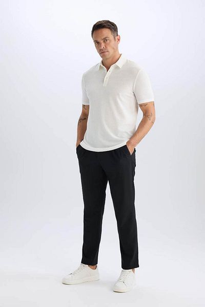 DeFacto Slim Fit Slim Fit Βαμβακερό κοντομάνικο μπλουζάκι Polo X2594az25sp