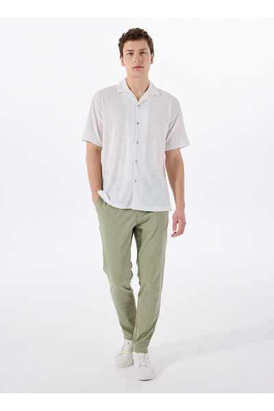 GMG FIRENZE Gmg Firenze Normal Waist Normal Leg Jogger Khaki Men's Pants Gu25Mss01010