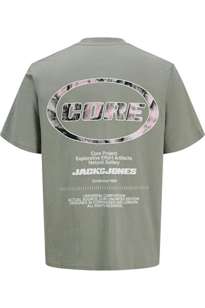 Jack & Jones Tricou JACK &JONES Lido AOP Back Print - 12276629-Shadow