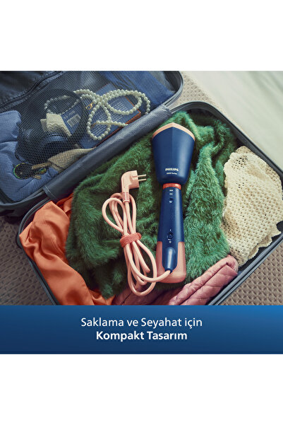 Philips 5000 Serisi El Tipi Buharlı Düzleştirici, Seyahat için taşınabilir, Tak ve Çalıştır, STH5030/20