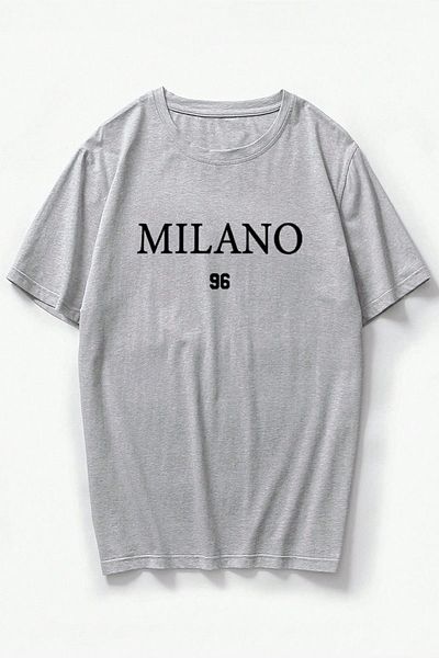 uyguntarz Koszulka męska oversize z nadrukiem Milano