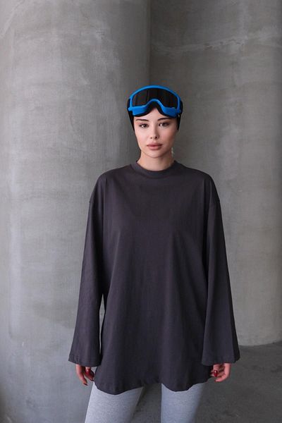 C&City Wide Sleeve Oversize 2 Pack T-Shirt 964 Smoked/Brown