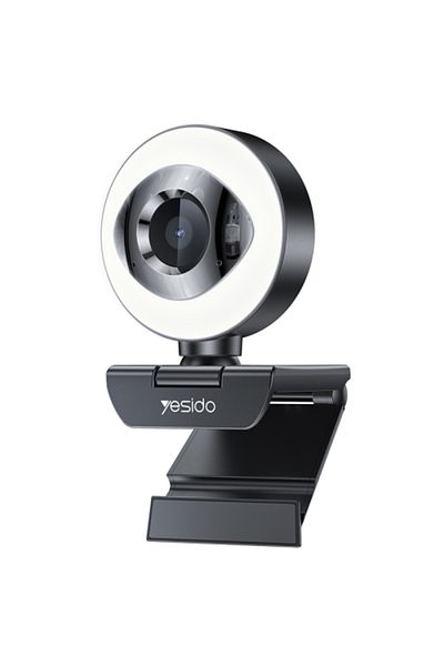 Yesido كاميرا ويب KM20 2K Zoom 4.0MP عالية الدقة بمنفذ USB، طول الكابل 1.5 متر مع إضاءة تعبئة