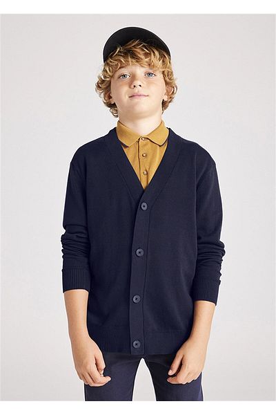 MAYORAL Boy's Cardigan Navy Blue