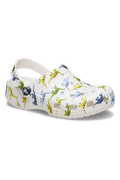 Crocs Saboti Crocs Classic Toddler Character Print Clog 20-21 EU - C5 US Alb - Dinosaur