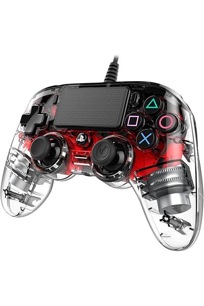 Nacon Nacon Wired compact Controller PS4 - Clear Red