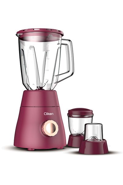 CLIKON 3-in-1 Juicer Blender Chopper, 1.5L Unbreakable Jar, 600W Motor